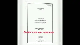 IGNOU ASSIGNMENT SOLUTION BEGLA 136 ENGLISH IN DAILY LIFE