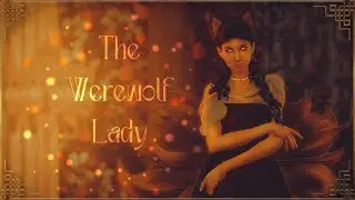 Processing a screenshot in Photoshop, a character from the game The Sims 4 - The Werewolf Lady
