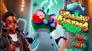 GWDENT PLAYS THE NEW SUBWAY SURFERS HAUNTED HOOD UPDATE AND THE TRICK OR TREAT EVENT!