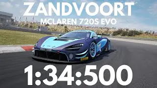 MCLAREN 720S GT3 EVO ZANDVOORT SETUP + HOTLAP | ACC 1.9 - Abesports
