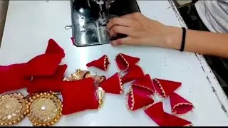 How to make fabric tassels for Blouse easy way , new making tassel,  fancy Latkan, how make tassel.