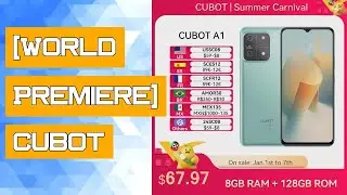 [World Premiere] Cubot A1, Smartphone Android 13, Octa-core 8GB RAM, 128GB ROM, 6.56'' HD+ Screen, 1