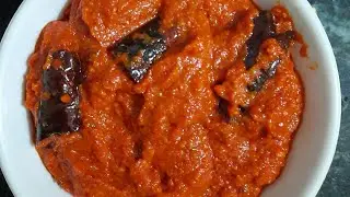 Organic Red Chilli Chutney | Fresh Red Chilli Chutney | Tangy and Spicy Chutney