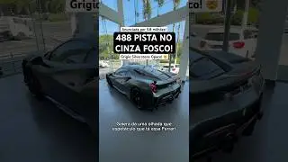 Ferrari 488 PISTA na cor GRIGIO SILVERSTONE OPACO! 🤯