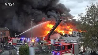 14.10.2020 - VN24 - 3rd alarm fire of a car recycling company