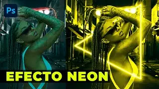Como aplicar luz neón en imágenes | Tutorial Photoshop