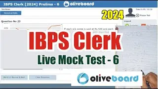 Oliveboard IBPS Clerk Live Mock Test - 6📚✍️ | How to Attempt Mock #oliveboard #ibpsclerk