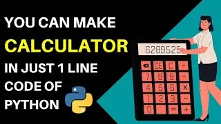 Make Calculator in just 1 line code of python | Calculator using python ||  #python