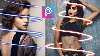 PicsArt editing | Glowing curves effect | Risha Studio