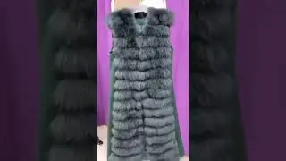 Кашемировый жилет с мехом Песца.