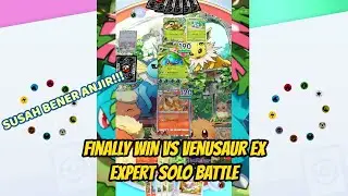 Hardest Expert Solo Battle vs Venusaur ex & Exeggutor ex, Win with Fire Deck in Pokemon TCG Pocket