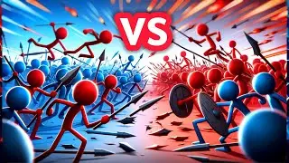 Stickman Fight Marble Ragdoll Battle in Unity