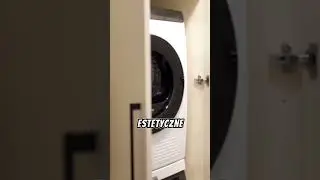 🧺🧼👕Przestrzeń gospodarcza z pralką, suszarką i koszem na pranie👌