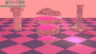 deep in thought - Blender Vaporwave Animation