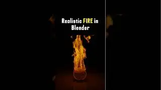 Create Realistic Fire in Blender.... #Blender #Blender3D #BlenderTutorial #BlenderFire #BlenderTips