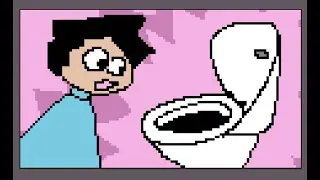 in the bathroom (in a stranger's home)