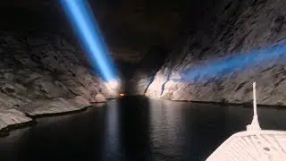 Trollfjord illuminations by Night