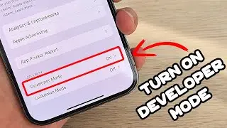 How To Enable Developer Mode on iPhone iOS18