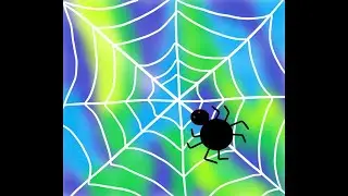 Spider with blended color background