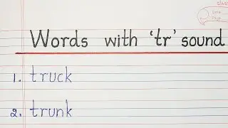 Words with tr sound