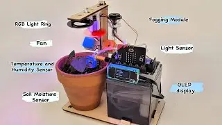 🪴DIY A Smart Indoor Plant Rack with a microbit!