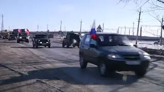 Барабинцы приняли участие в автопробеге «Zа наших!»