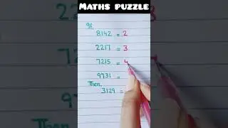 maths puzzle | shorts #youtubeshorts #viralshort