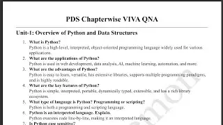Python for Data Science VIVA QNA - PDS All Units VIVA QNA - SEM-5 - PDS - GTU