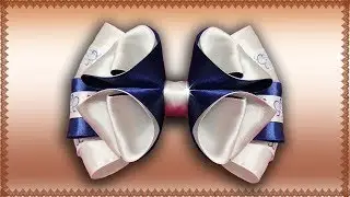 МК/DIY | БАНТ ИЗ ЛЕНТЫ | КАНЗАШИ СВОИМИ РУКАМИ | KANZASHI FLOWER