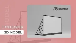 Stand banner blender modeling tutorials | blender 3d modeling tutorials | graphitake