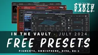 Get brand new free presets for Pigments, Omnisphere, Diva and BA-1 in the Synth Vault!