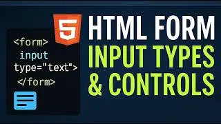 HTML Form Input Types & Controls Tutorial — Live Coding Demo (for Beginners)