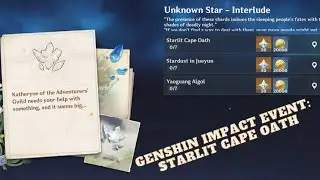 GENSHIN IMPACT EVENT: UNKNOWN STAR - STARLIT CAPE OATH 1/3