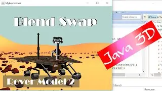 How to Put a Downloaded Free Blend Swap Model into Java 3D and Manipulate It_4_2 (with Source Code)