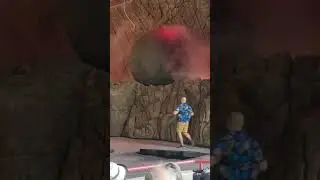 Indiana Jones Stunt Spectacular Boulder Scene #themepark #shorts #disneyworld #indianajones #disney