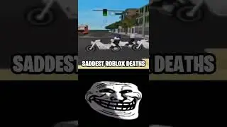 SADDEST Noob Death...😭😭 (Troll Face Meme) #shorts #roblox #trollface #sad