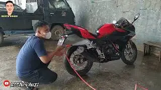 cuci motor sendiri Honda CBR 150 2021 DI Steam Motor