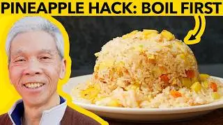 🍍 Pineapple Fried Rice, Cantonese Style! (菠蘿炒飯)