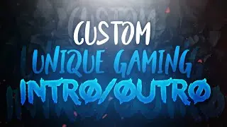 I make unique youtube gaming intro and outro