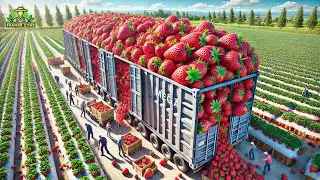 Strawberries Mega Factory: Processing Millions of Strawberries for Jam