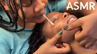 ASMR✨Belly Button Earbud Cleaning Maasage, Back Pimple Shaving, Face & Nose Cleaning, Soft Whispers