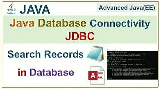 Search Records in Java code with Access Database