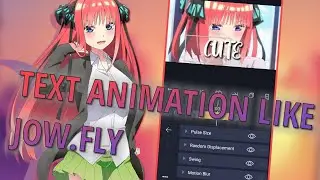 Random Text Animation Tutorial Like Jow.fly  | Alight Motion AMV