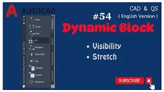 #Autocad 54 Eng Version | Dynamic Block ( Visibility & Stretch )