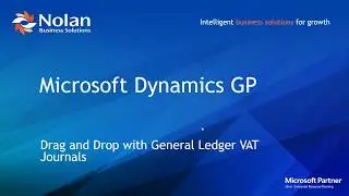 Microsoft Dynamics GP - Drag and Drop Journals