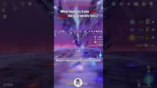 What happens if you dont attack the new weekly boss? | Genshin impact