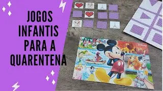 3 IDEIAS DE JOGOS INFANTIS PARA A QUARENTENA / DIY