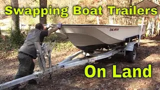 DIY How I Swap Out A Boat Trailer On Land With No Special Tools