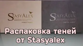 StasyAlex Распаковка Новых Огромных Палеток Теней 🤩🤩🤩