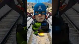 GTA V HULK SAVES WIFE FROM CHOO CHOO CAPTAIN 🤕| 